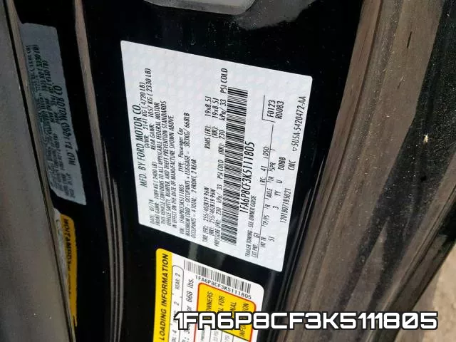 1FA6P8CF3K5111805 фото 2