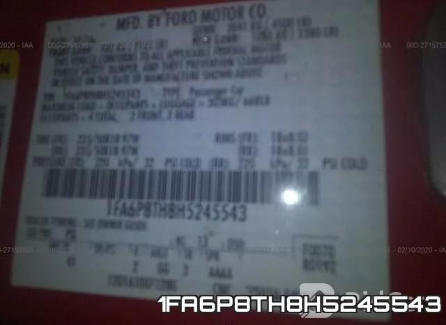1FA6P8TH8H5245543 фото 10