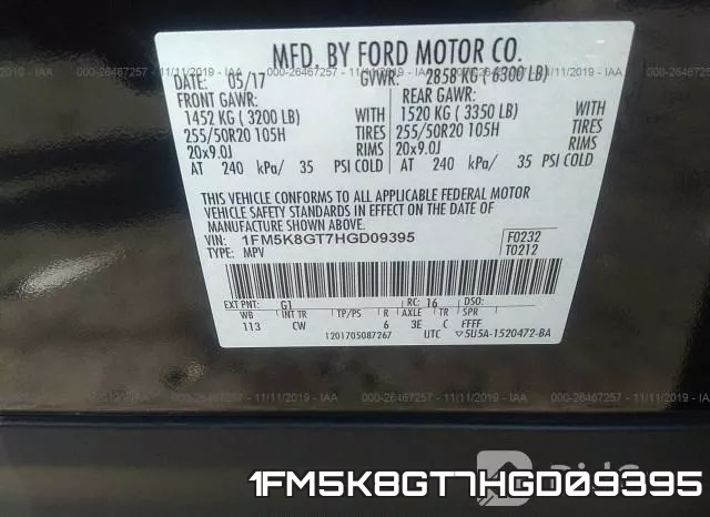 1FM5K8GT7HGD09395 фото 10