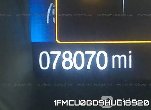 1FMCU0GD9HUC18920 фото 8