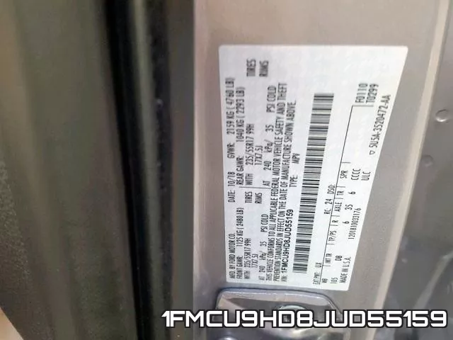 1FMCU9HD8JUD55159 фото 2