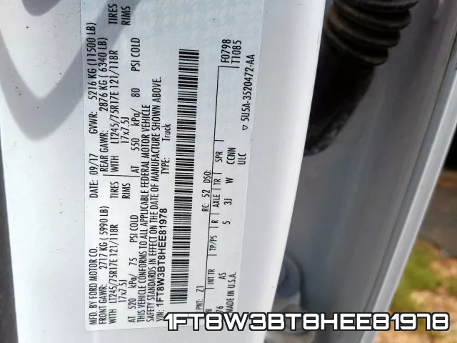 1FT8W3BT8HEE81978 фото 2