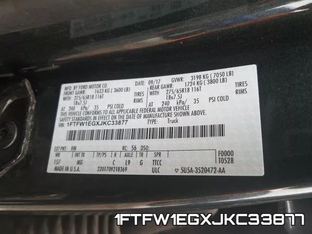 1FTFW1EGXJKC33877 фото 2