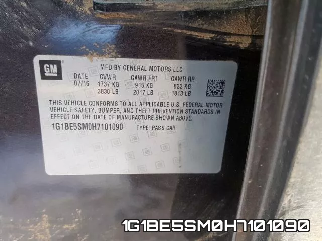 1G1BE5SM0H7101090 фото 2