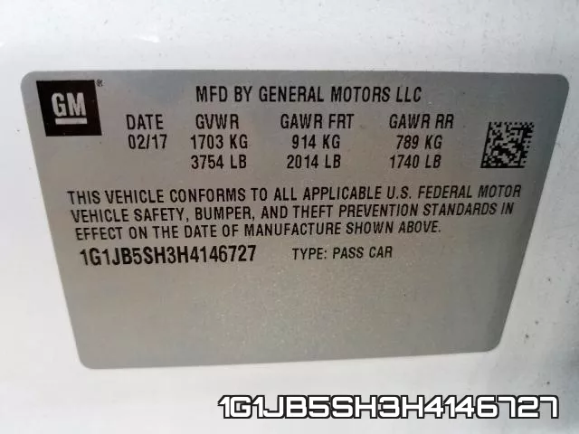 1G1JB5SH3H4146727 фото 2
