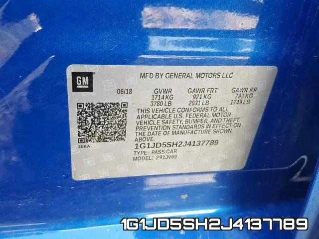 1G1JD5SH2J4137789 фото 2