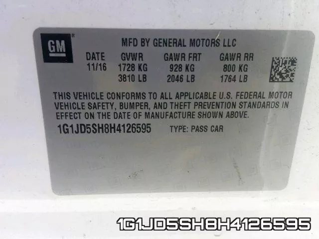 1G1JD5SH8H4126595 фото 2