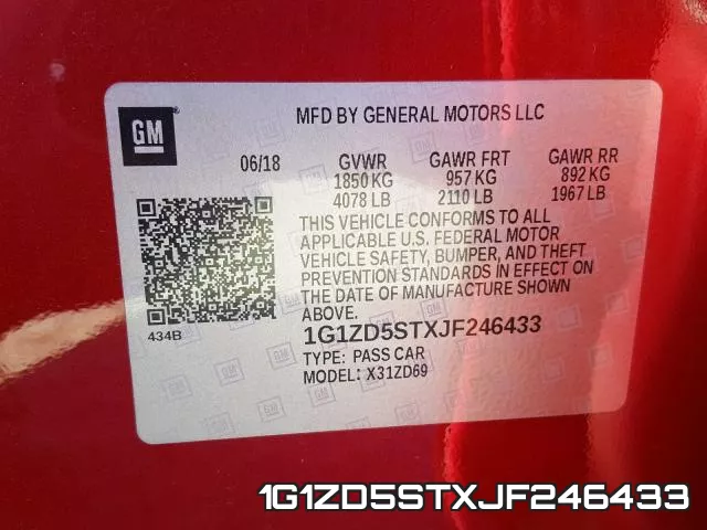 1G1ZD5STXJF246433 фото 2