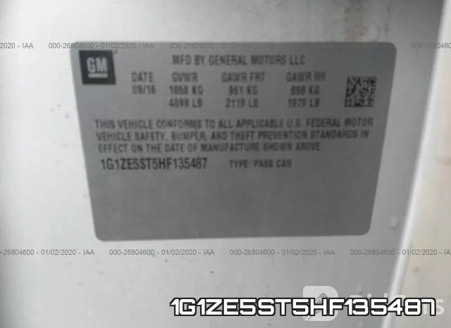 1G1ZE5ST5HF135487 фото 10