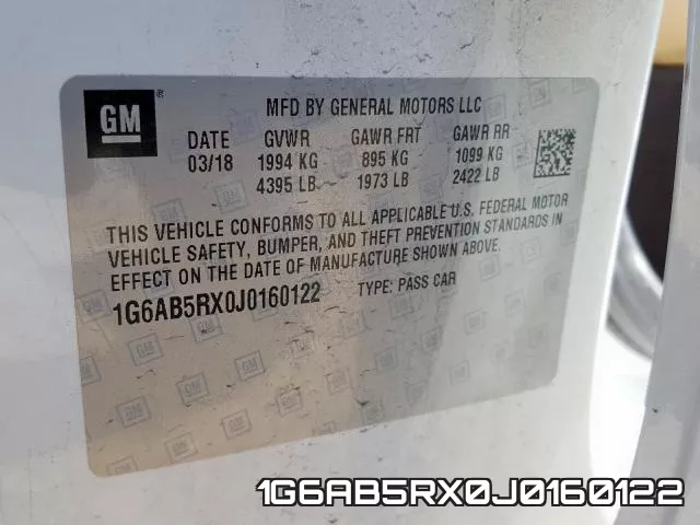 1G6AB5RX0J0160122 фото 2