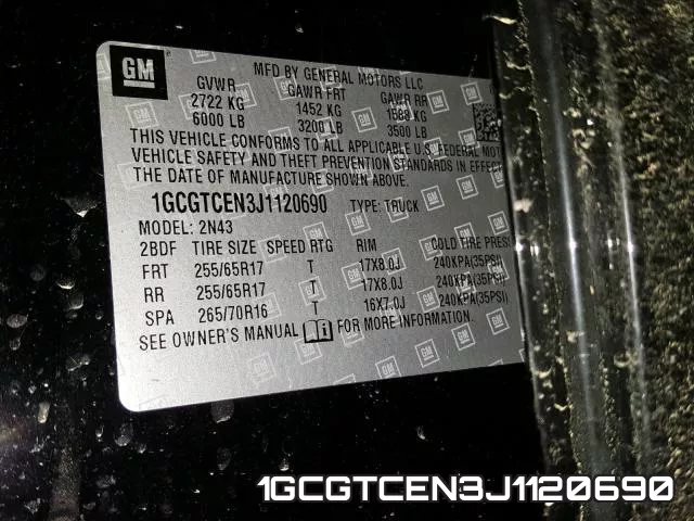 1GCGTCEN3J1120690 фото 2