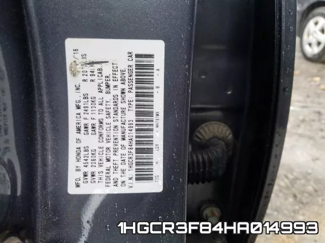 1HGCR3F84HA014993 фото 2