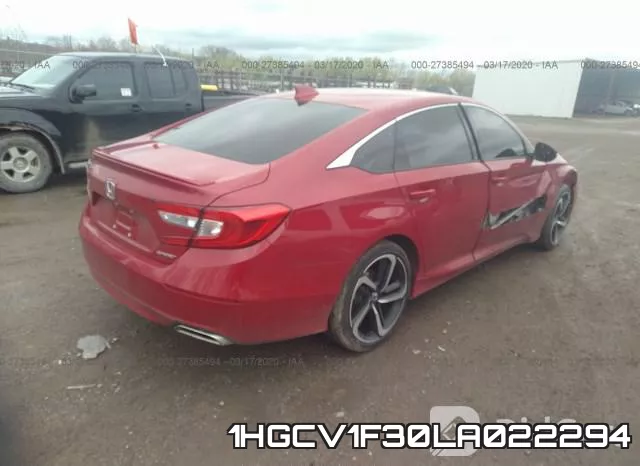 1HGCV1F30LA022294 фото 5