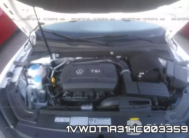 1VWDT7A31HC003359 фото 2