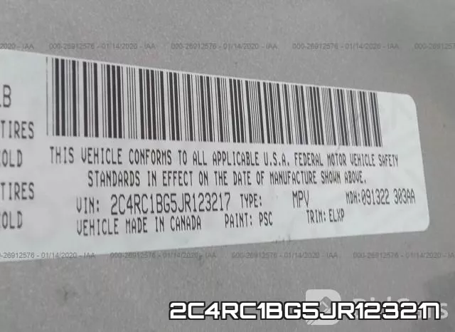 2C4RC1BG5JR123217 фото 10