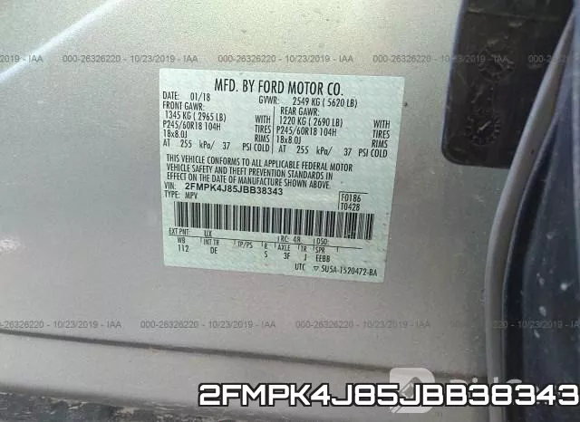 2FMPK4J85JBB38343 фото 10