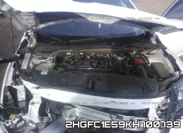 2HGFC1E59KH700739 фото 2