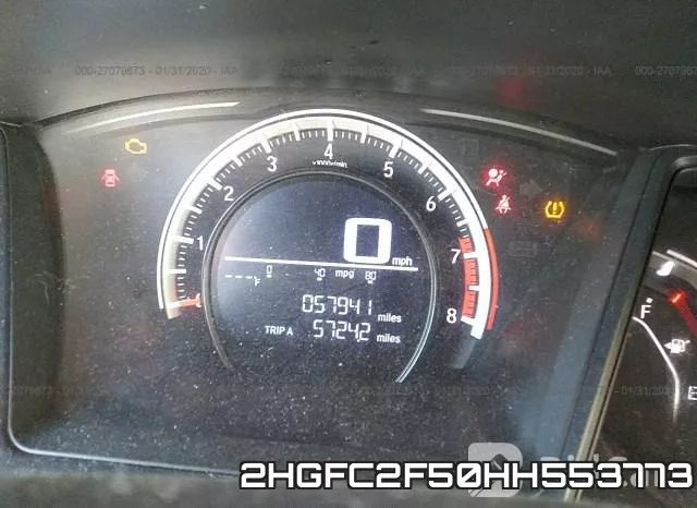 2HGFC2F50HH553773 фото 8