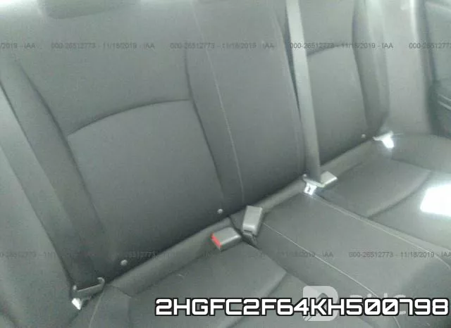 2HGFC2F64KH500798 фото 9