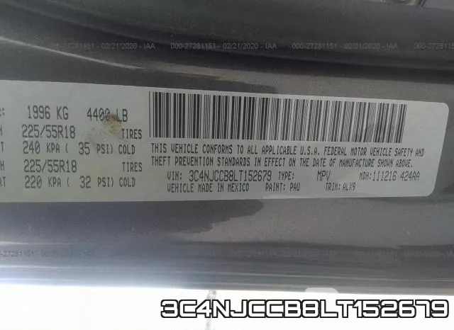 3C4NJCCB8LT152679 фото 10