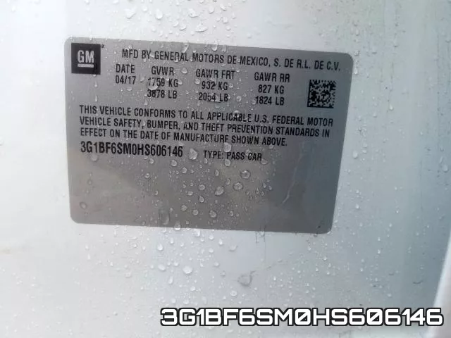 3G1BF6SM0HS606146 фото 2