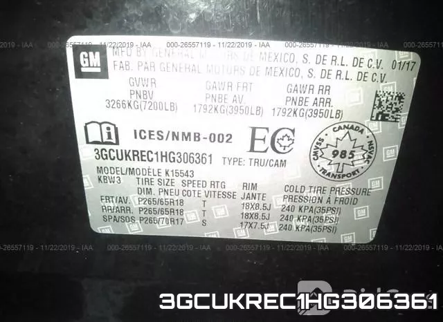 3GCUKREC1HG306361 фото 10