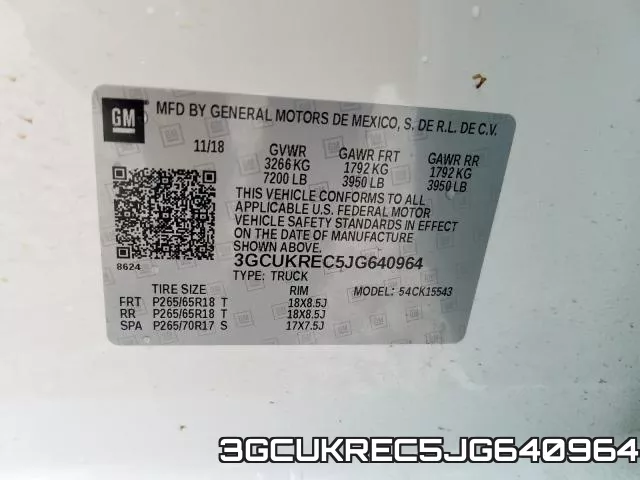 3GCUKREC5JG640964 фото 2