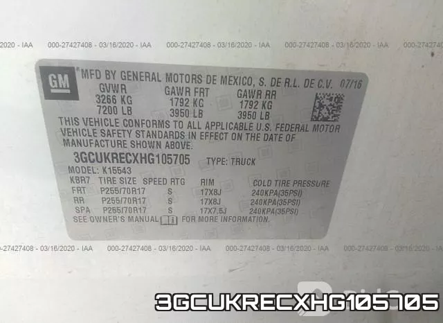 3GCUKRECXHG105705 фото 10