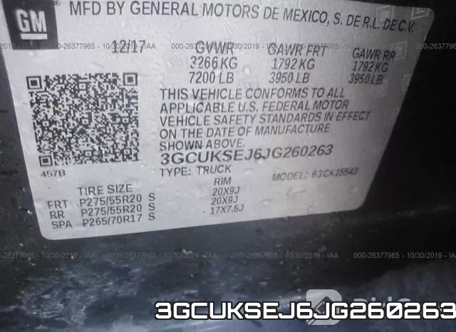 3GCUKSEJ6JG260263 фото 10
