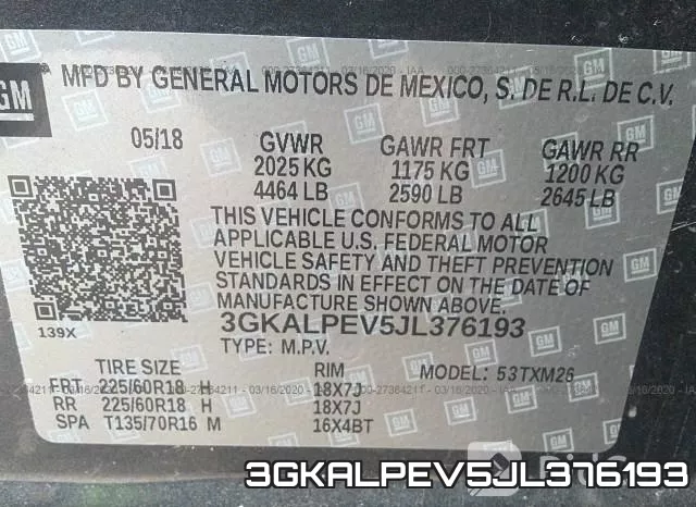 3GKALPEV5JL376193 фото 10