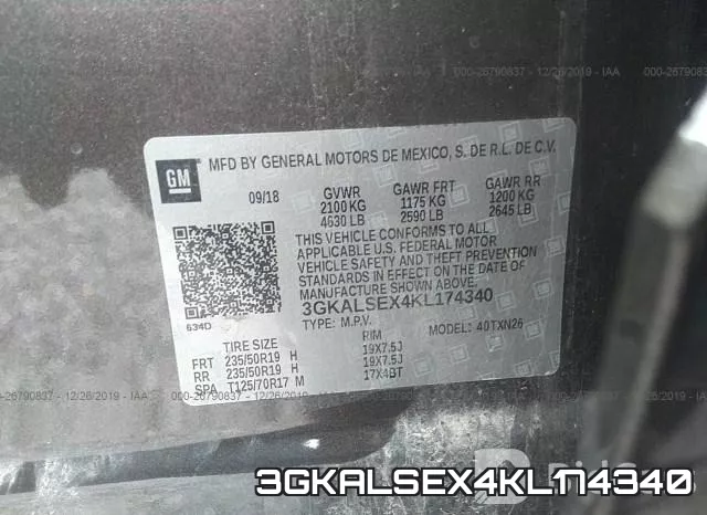 3GKALSEX4KL174340 фото 10
