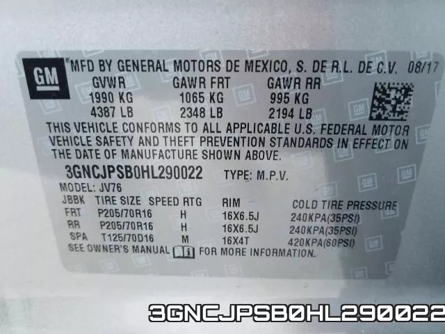 3GNCJPSB0HL290022 фото 2