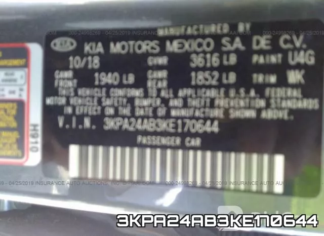 3KPA24AB3KE170644 фото 10