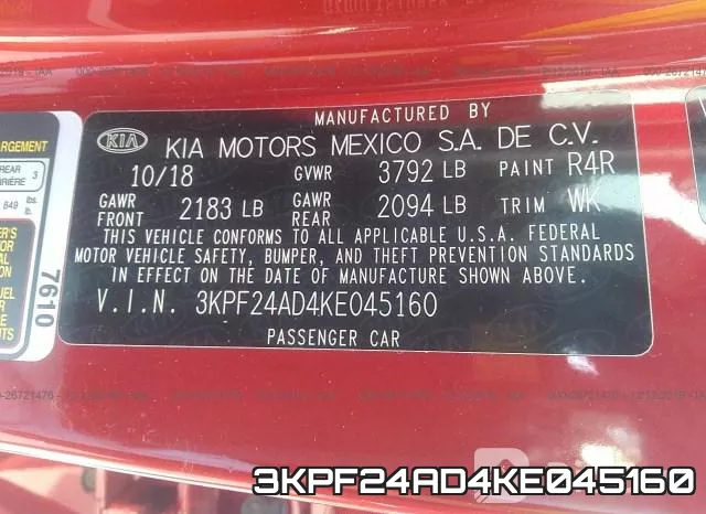 3KPF24AD4KE045160 фото 10