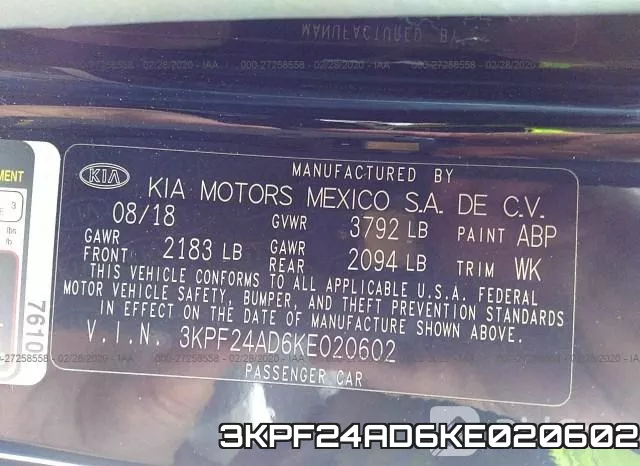 3KPF24AD6KE020602 фото 10