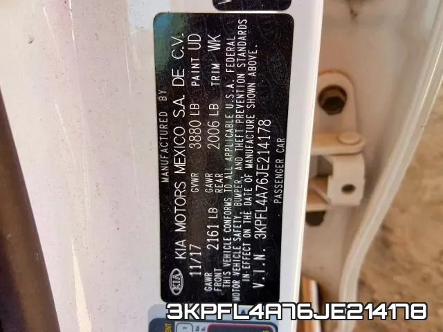 3KPFL4A76JE214178 фото 2
