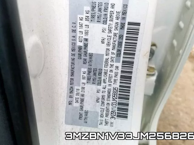 3MZBN1V33JM256826 фото 2