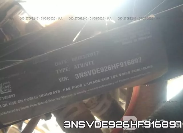 3NSVDE926HF916897 фото 2