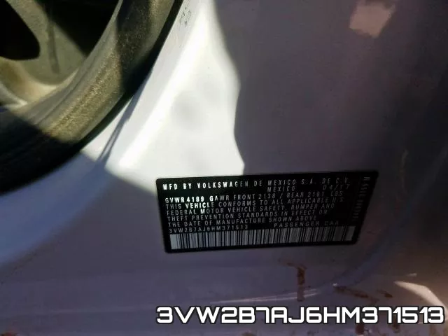 3VW2B7AJ6HM371513 фото 2