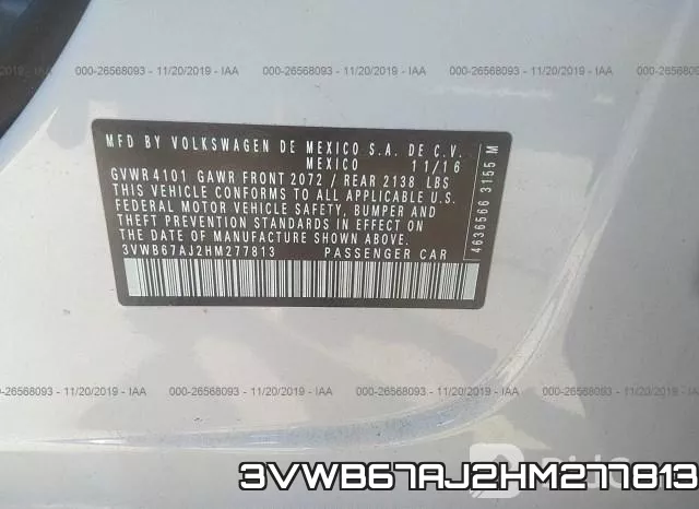 3VWB67AJ2HM277813 фото 10