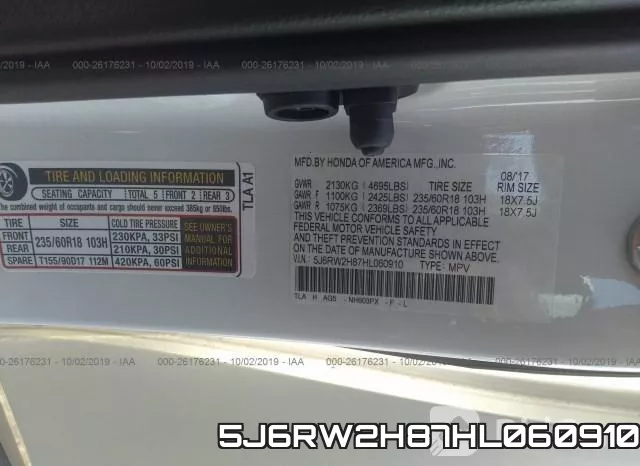 5J6RW2H87HL060910 фото 10