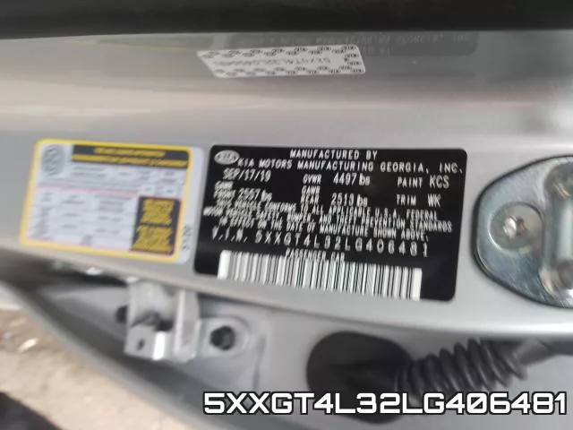 5XXGT4L32LG406481 фото 2