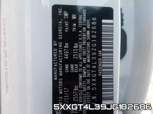 5XXGT4L39JG182686 фото 2
