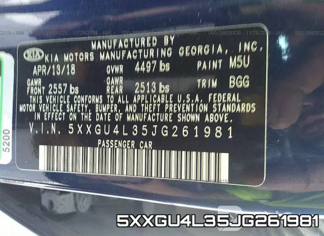 5XXGU4L35JG261981 фото 10