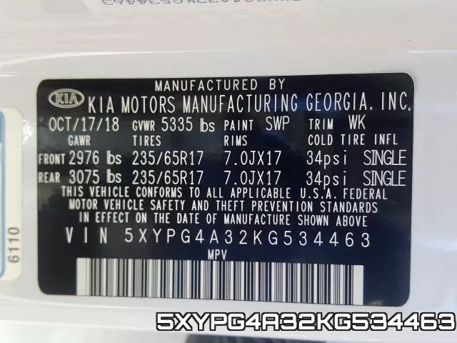5XYPG4A32KG534463 фото 2