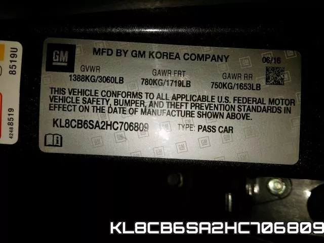 KL8CB6SA2HC706809 фото 2