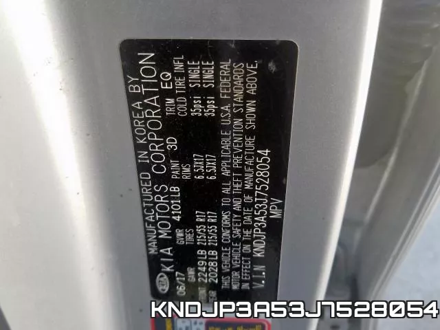 KNDJP3A53J7528054 фото 2