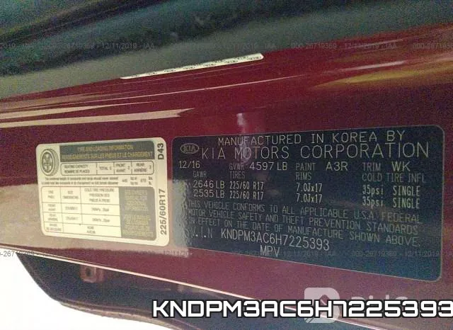 KNDPM3AC6H7225393 фото 10