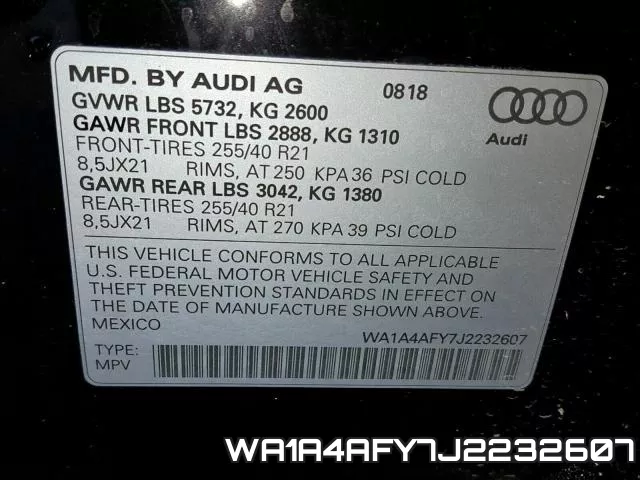 WA1A4AFY7J2232607 фото 2