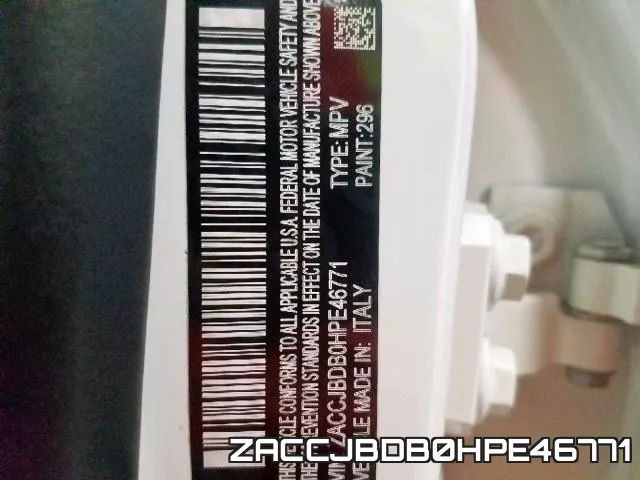 ZACCJBDB0HPE46771 фото 2